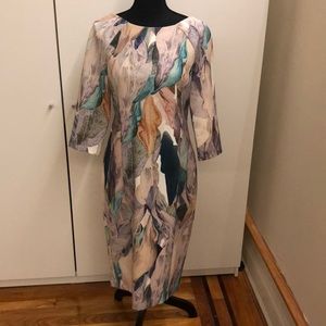 Art Deco 3/4 sleeve modest dress